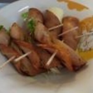 色々巻いても・・・・「焼き豚で巻き巻き」　　♪♪